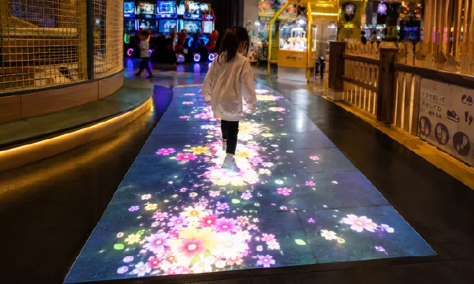 アミューズメントの床LED